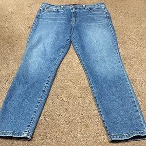 Level 99 Light Nostalgic Blue Size 12 / 31 Skinny Cropped High Rise Jeans